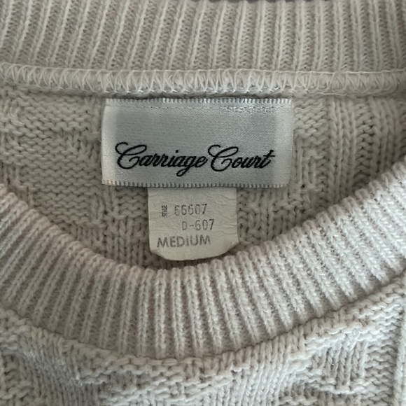 Carriage Court cottage core flower sweater - Picture 2 of 3